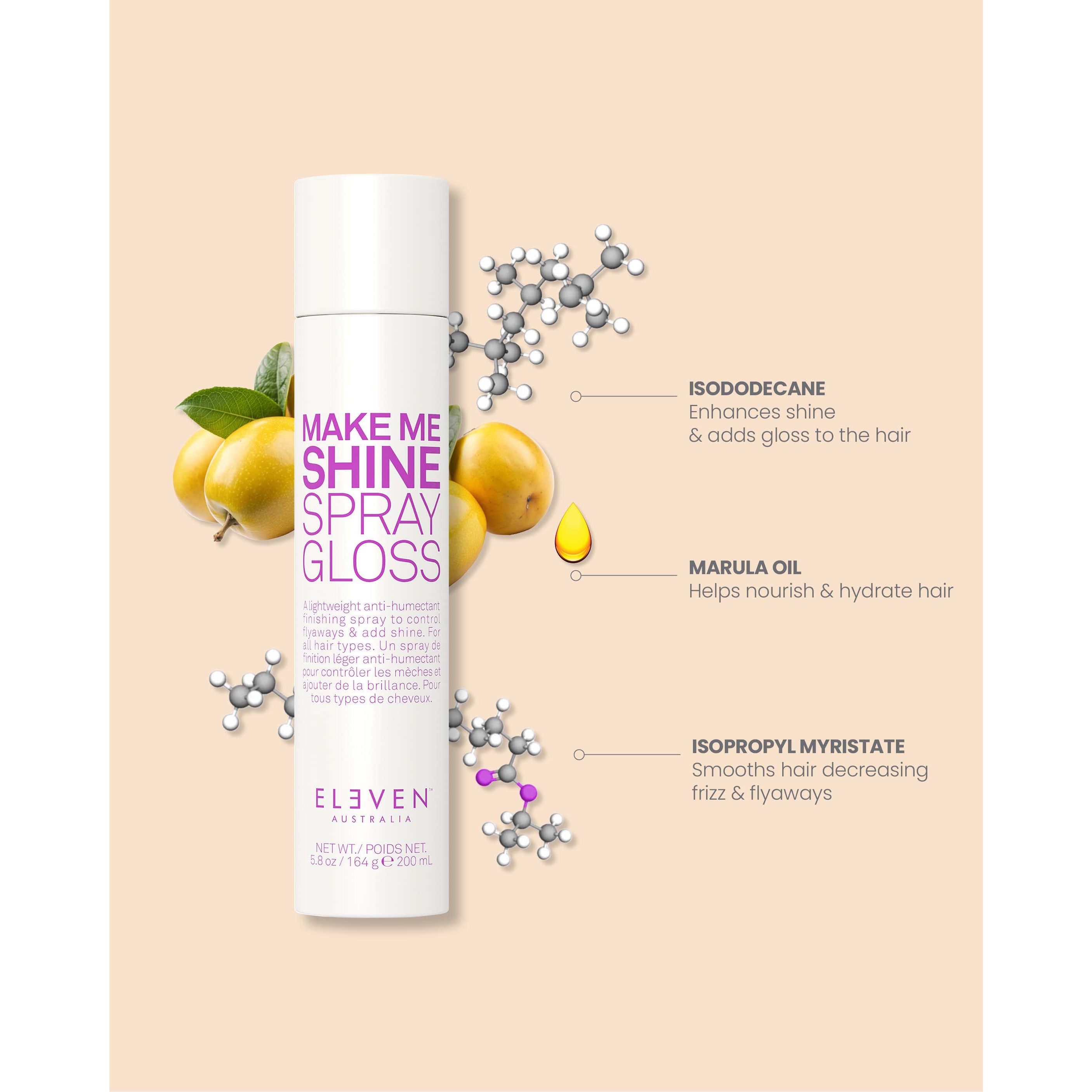 Alternativ bild 1 för Eleven Australia Make Me Shine Spray Gloss 200 ml