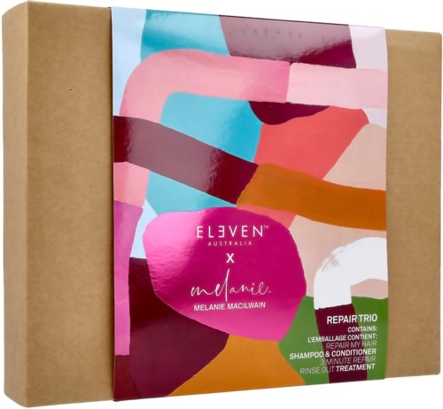 Färgglad abstrakt konst på en box med rosa, blå, lila, orange och gröna sektioner. Innehåller ord och logotyper.