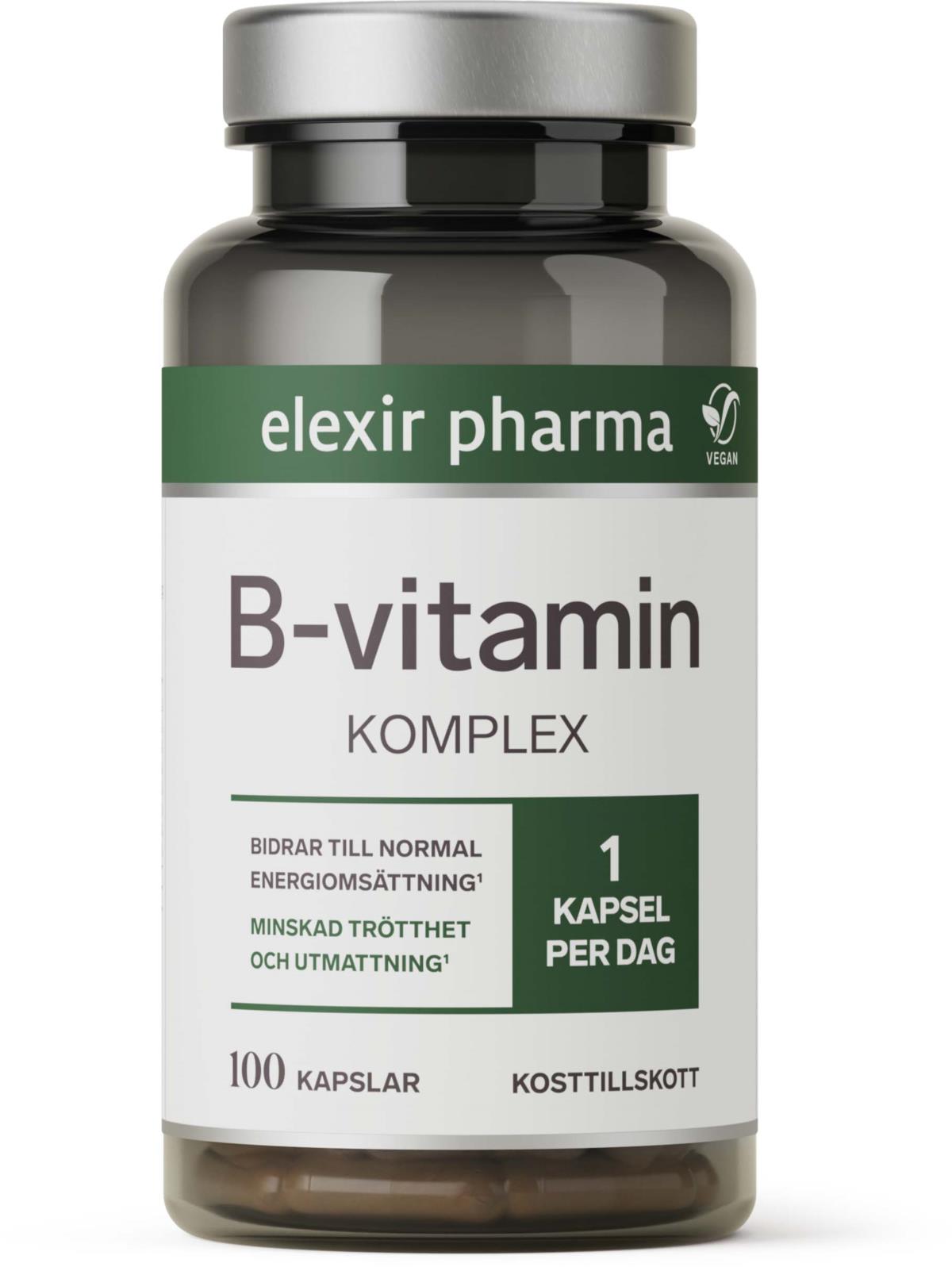 Elexir Pharma B Vitamin Komplex 100 st