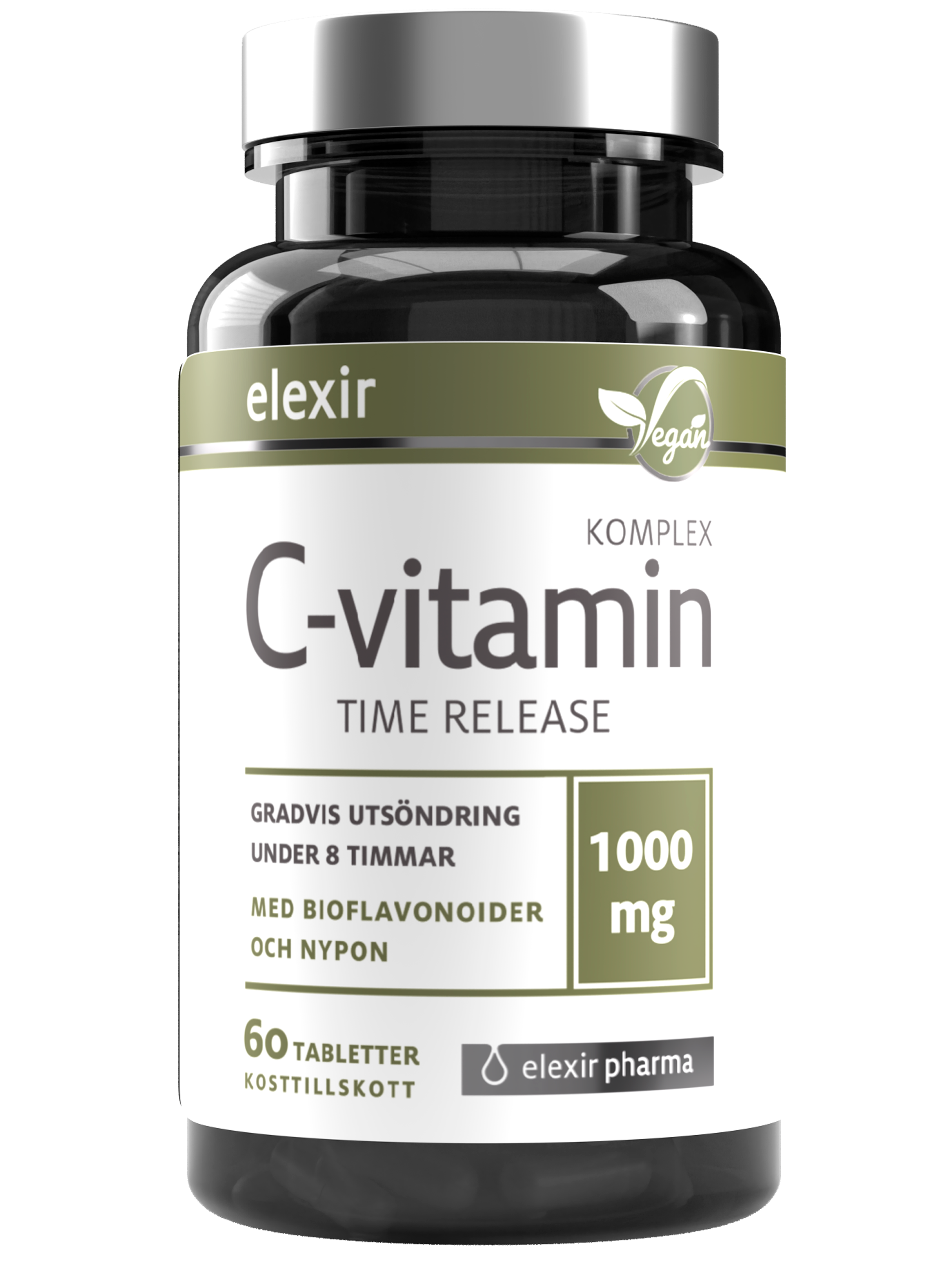 Elexir Pharma C-Vitamin Komplex Time Release 60 St | Lyko.com