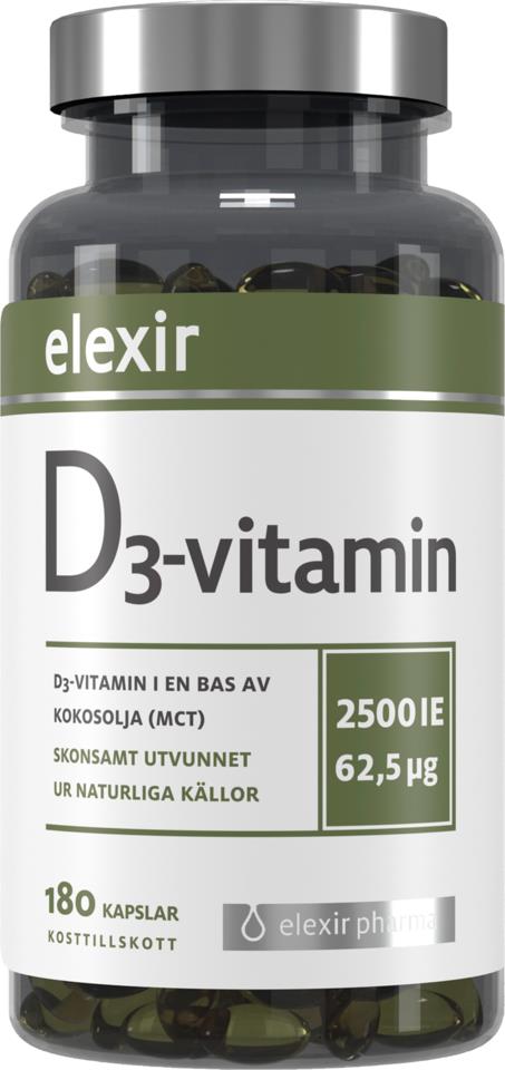 Elexir Pharma D3 Vitamin 2500 IE 180 st
