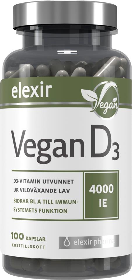 Elexir Pharma D3 Vitamin Vegan 4000IE 100st