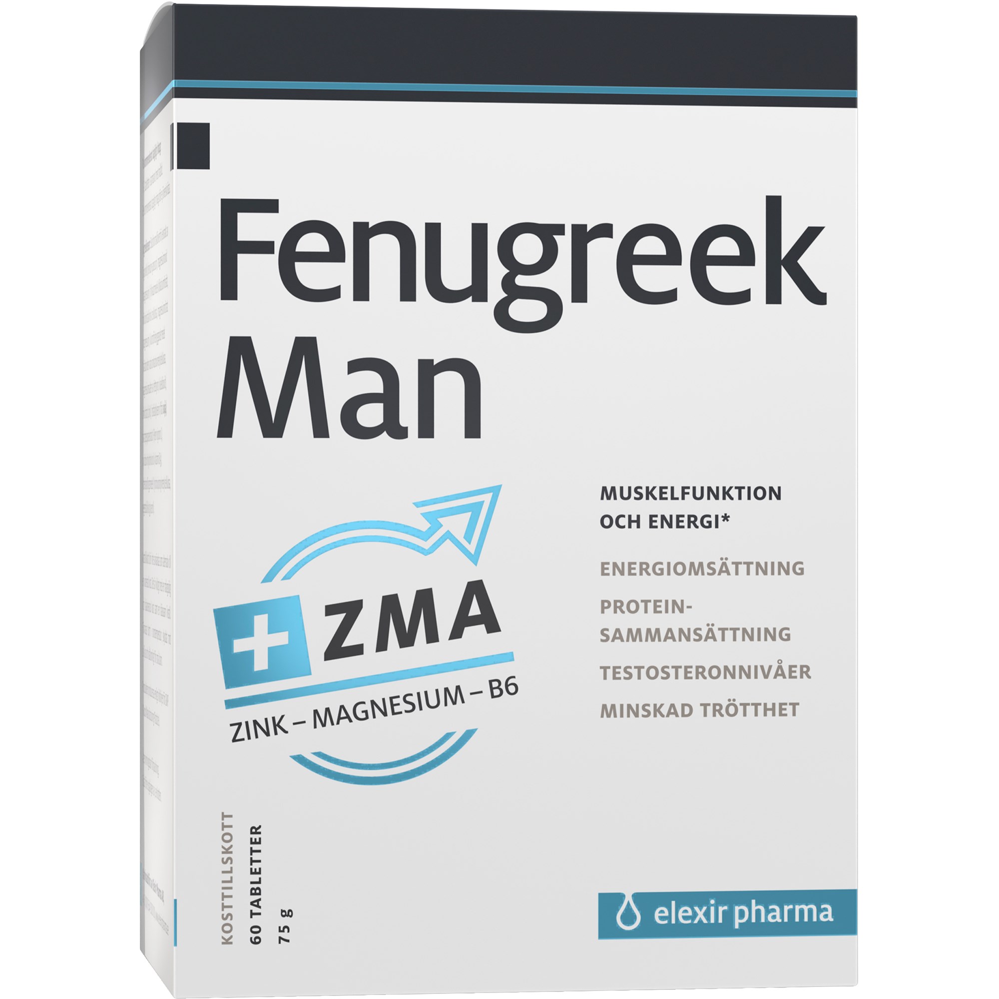 Elexir Pharma Fenugreek Man Plus ZMA 60 st