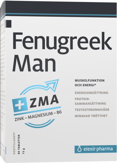 Elexir Pharma Elexir Pharma Fenugreek Man Plus ZMA 60 st