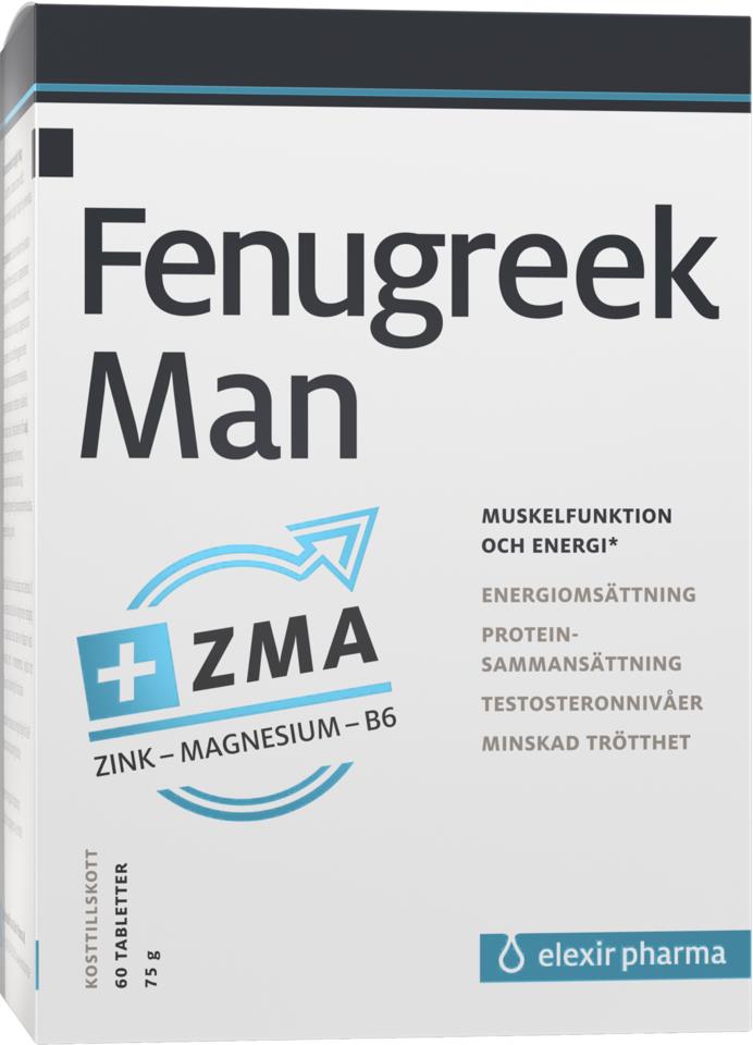 Elexir Pharma Fenugreek Man Plus ZMA 60 st