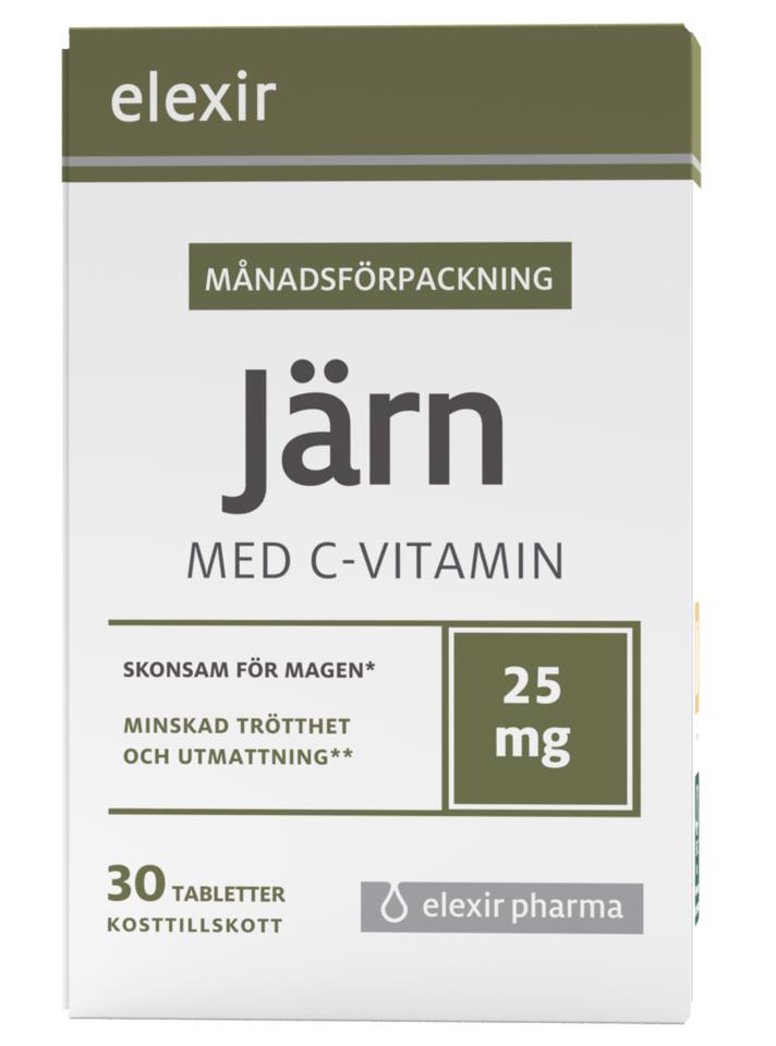 Elexir pharma Järn 30, tabletter