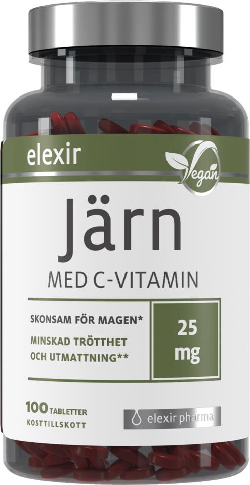 Elexir Pharma Järn med C Vitamin 100 st
