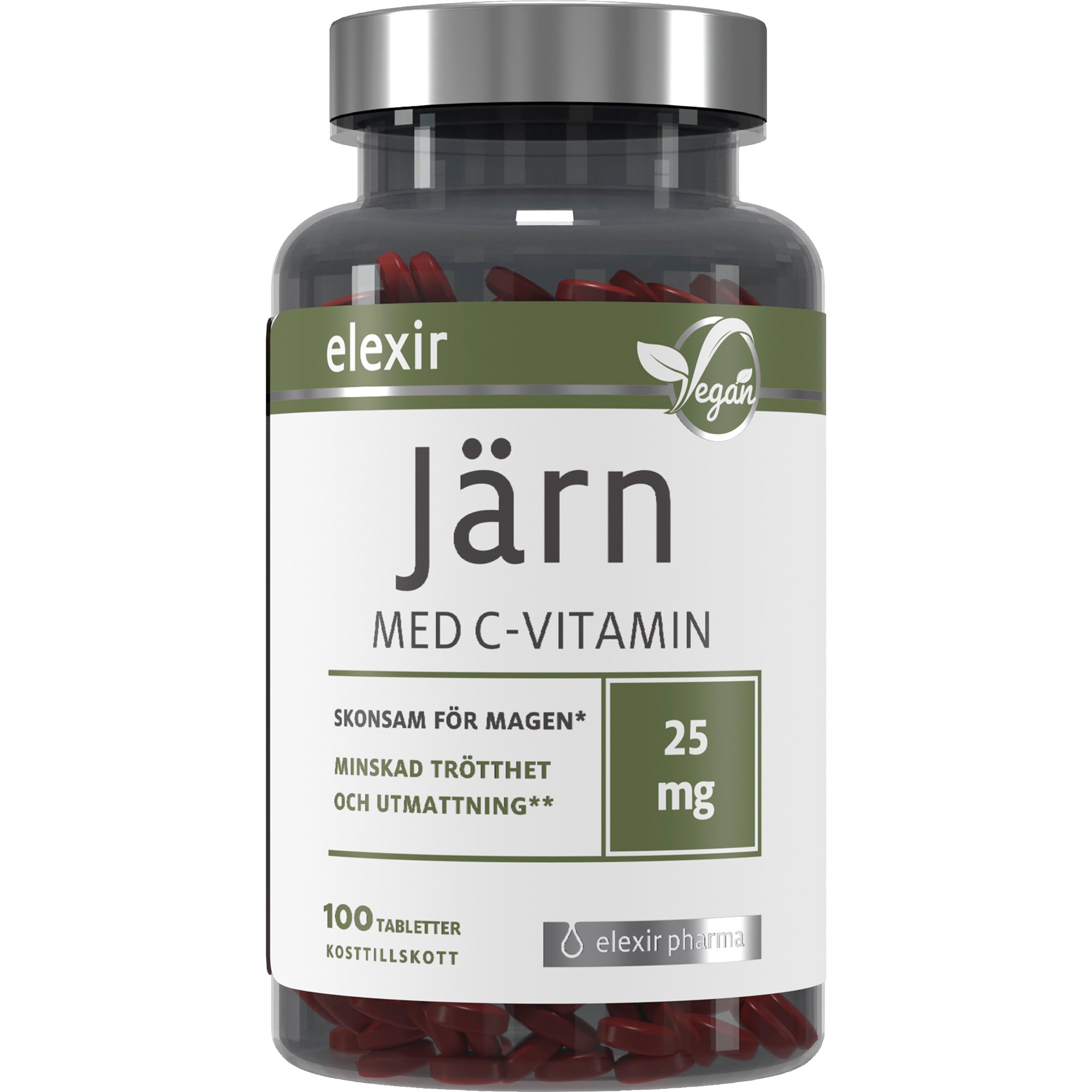 Elexir Pharma Järn med C Vitamin 100 st