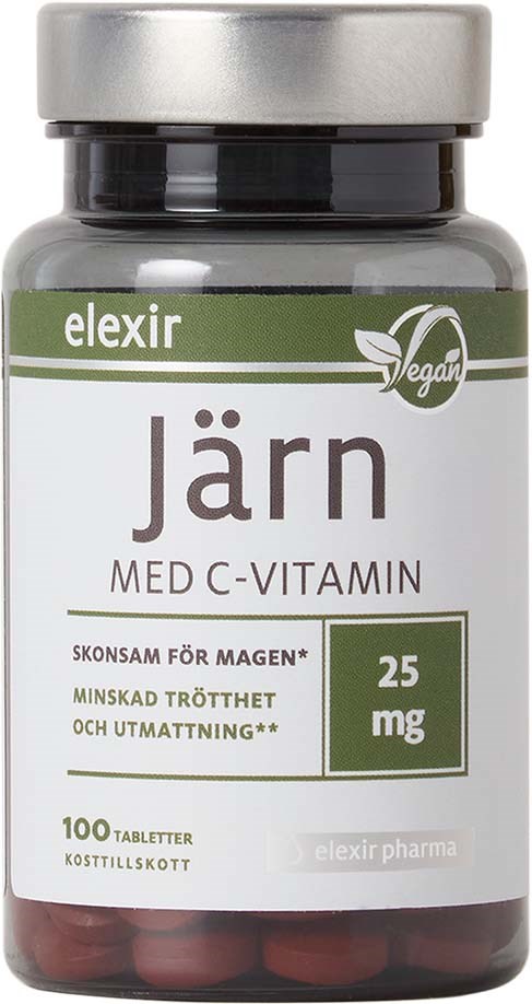 Elexir Pharma Järn med C-vitamin 100 st