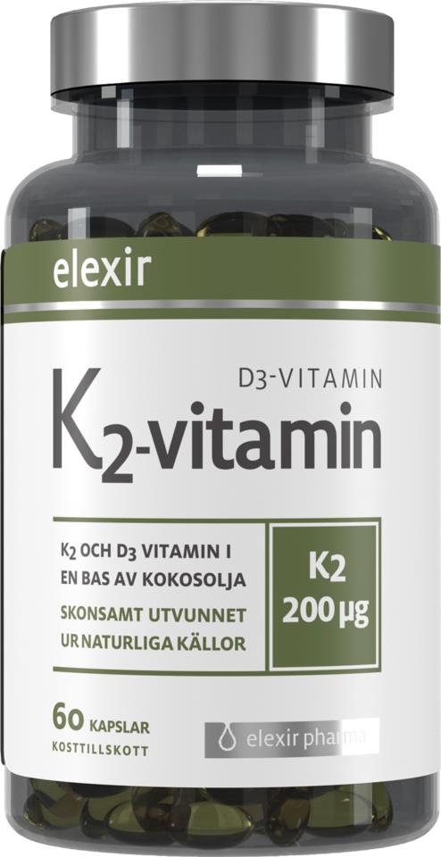 Elexir Pharma K2+D3 60 kpl