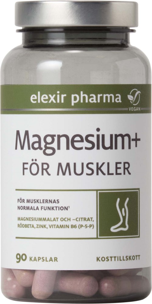 Elexir Pharma Magnesium+ För muskler 90 st