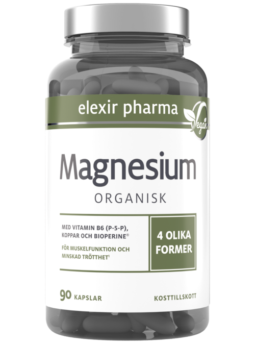 Elexir Pharma Magnesium Organisk 90 st