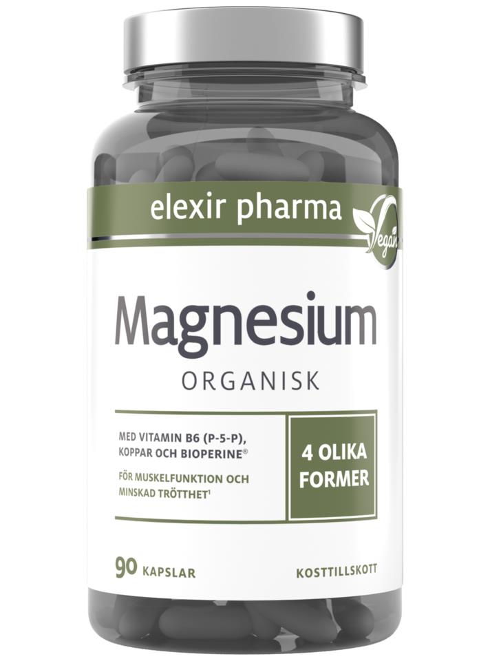 Elexir pharma Magnesium Organisk, 90 kaps.