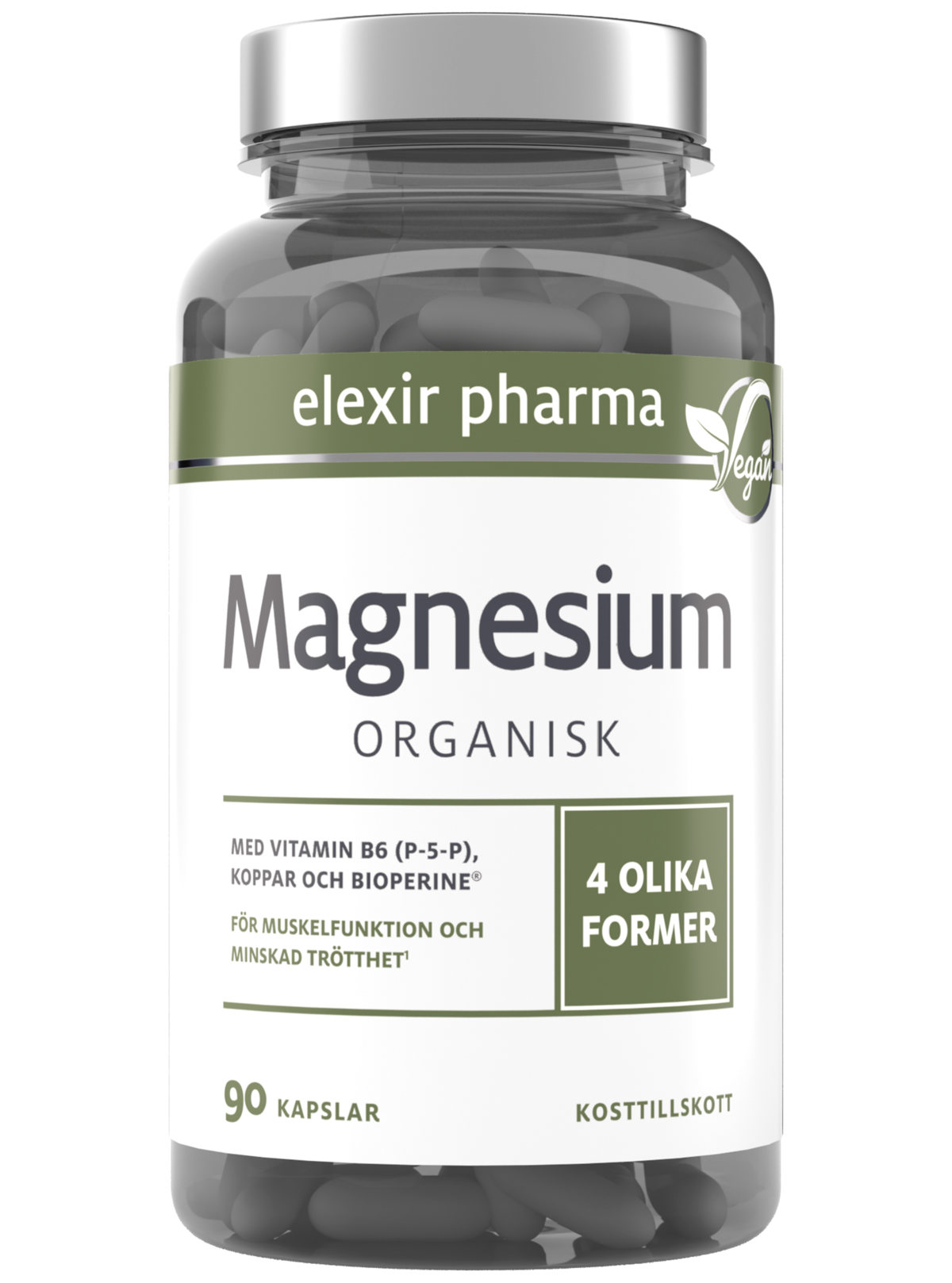 Elexir Pharma Magnesium Organisk 90 st
