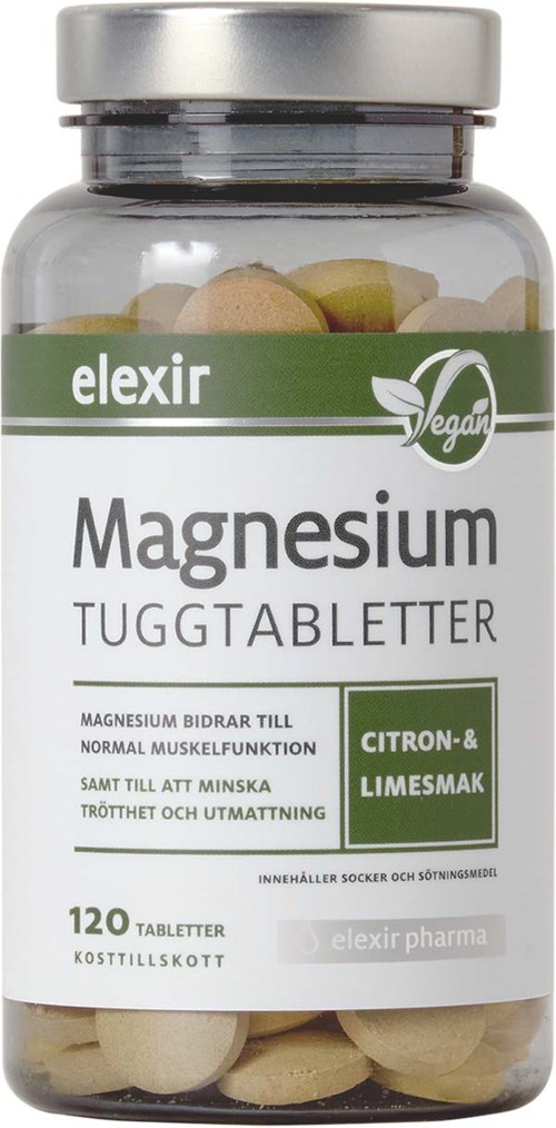 Elexir Pharma Magnesium Tuggtabletter  120 St.