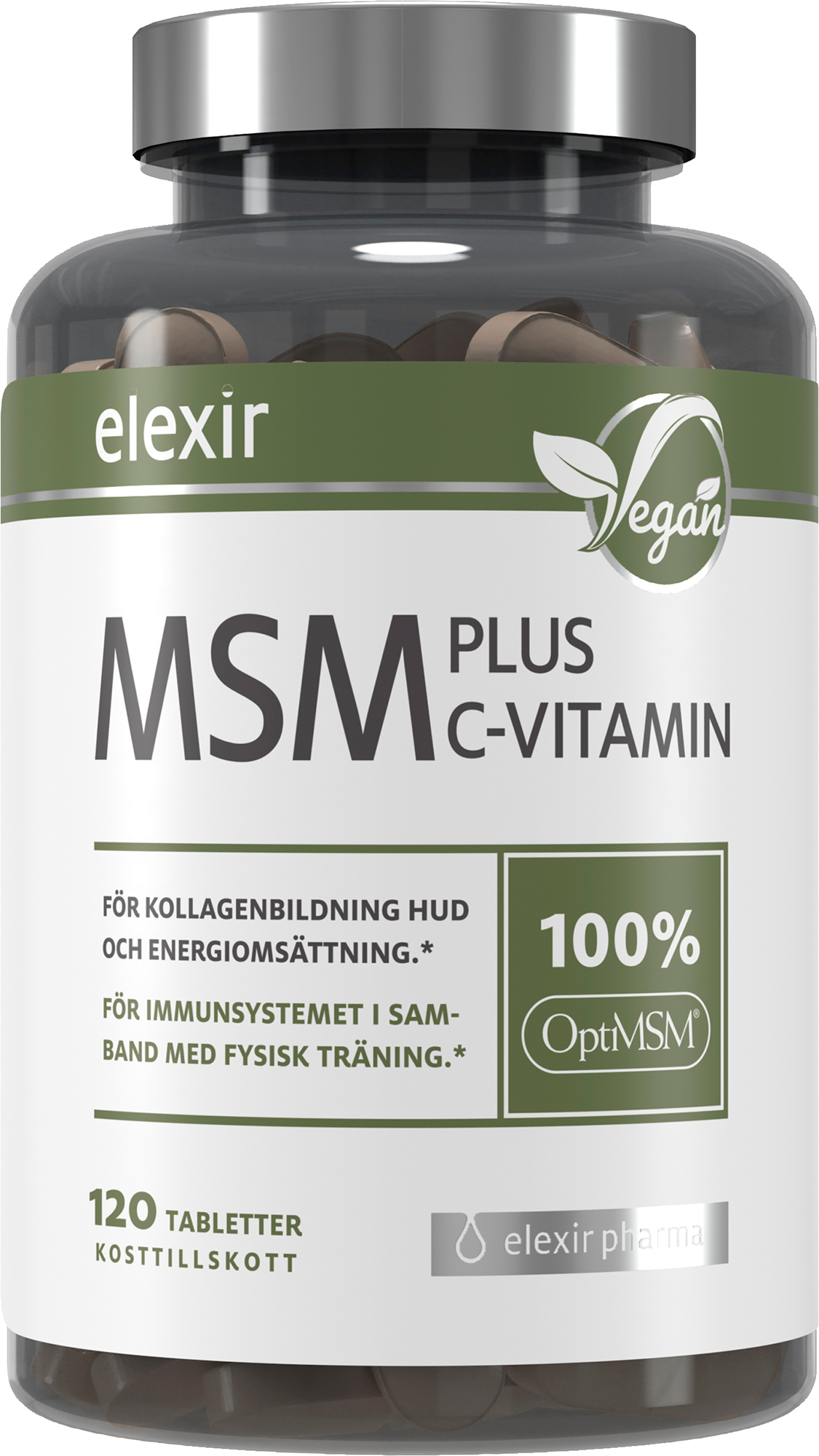 Elexir Pharma MSM Plus C Vitamin 120 St | Lyko.com