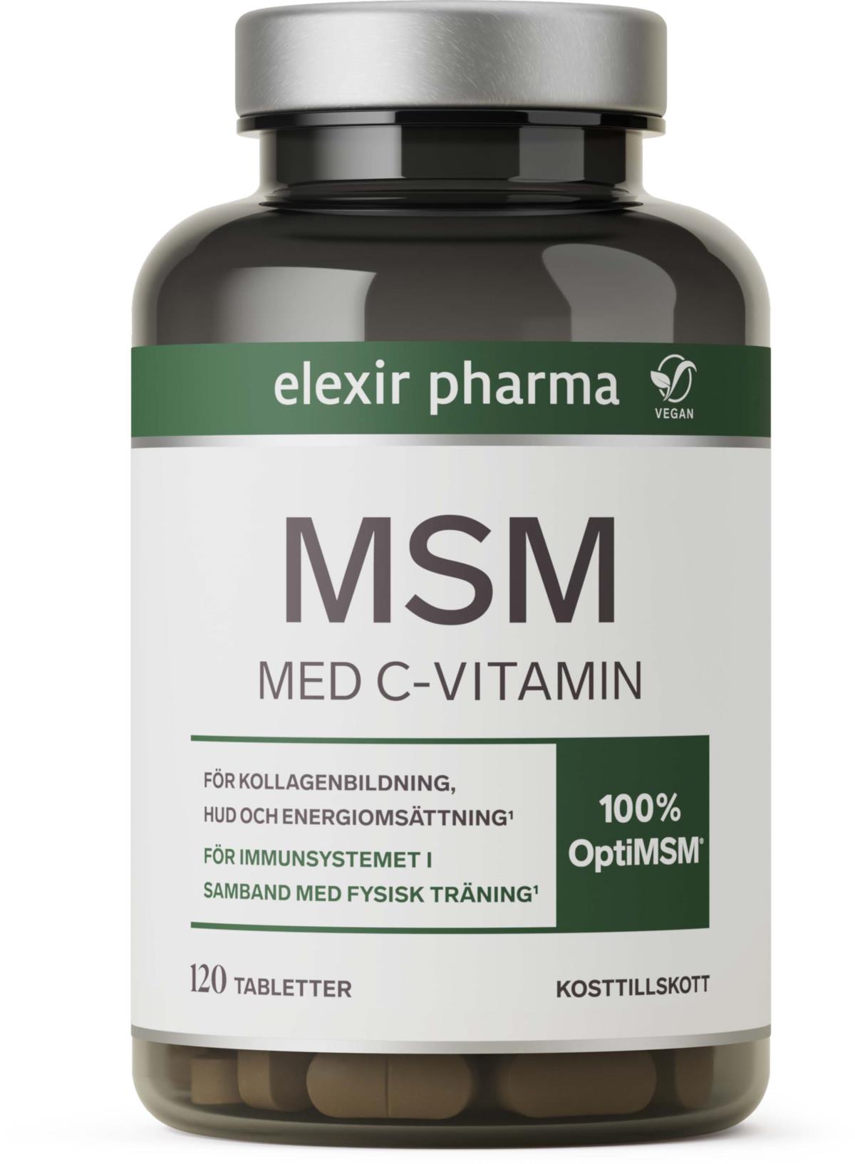 Elexir Pharma MSM plus C Vitamin 120 st