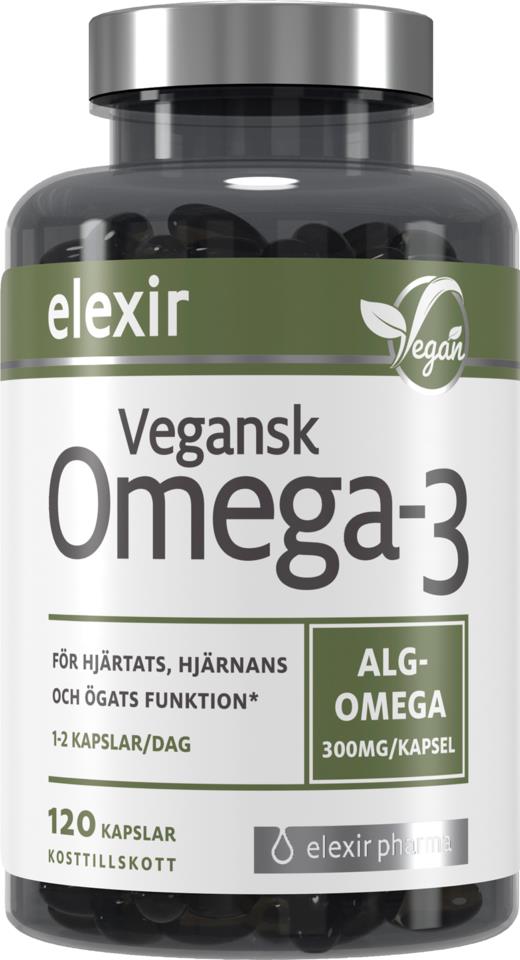 Elexir Pharma Omega3 Vegansk 120 kpl