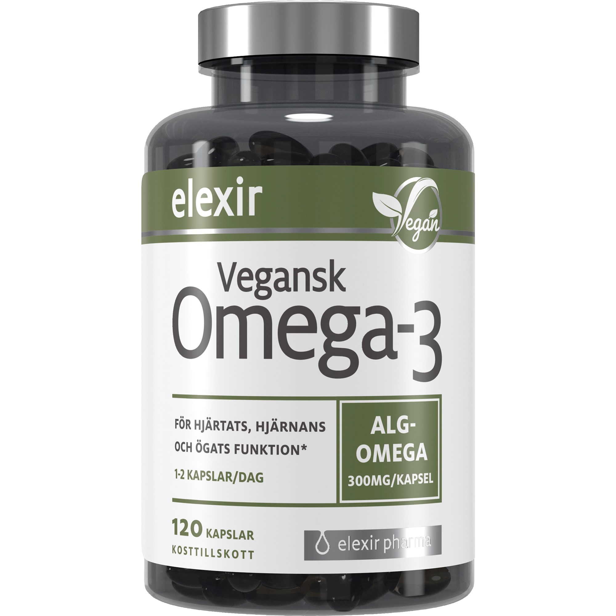 Elexir Pharma Omega3 Vegansk 120 st