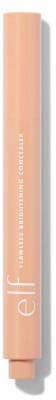 En mjuk rosa makeuppenna med tydligt lock, märkt 'elf' och 'Cushion Complete Concealer'.