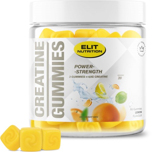 Elit Nutrition Creatine Gummies, Lemonade 60 st