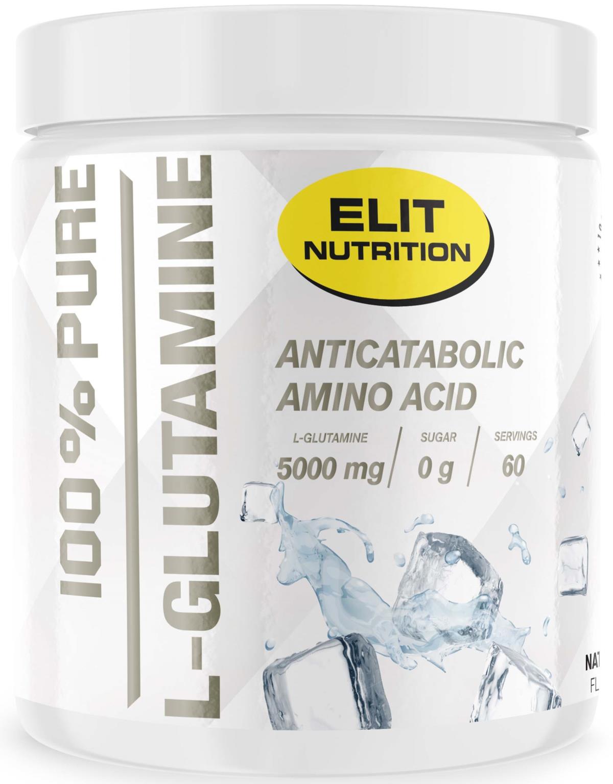 Elit Nutrition ELIT 100% Pure L-glutamine Natural 300 g