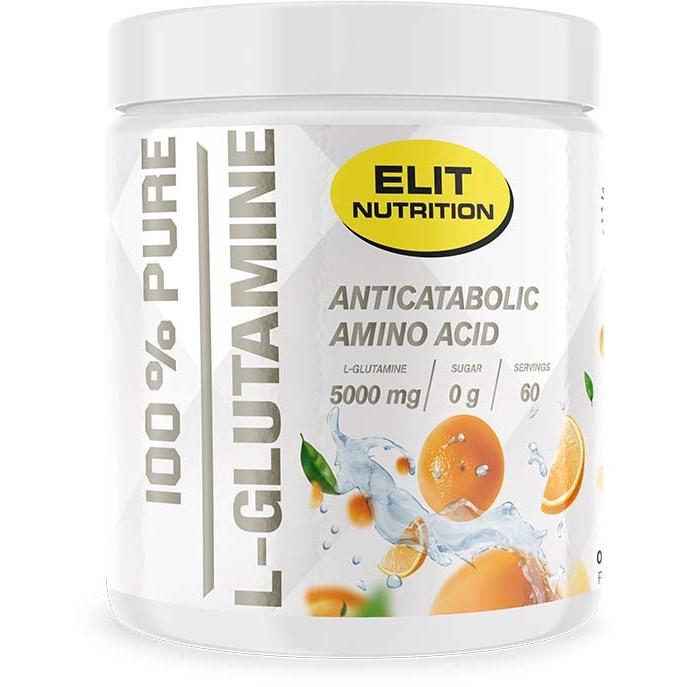 Elit Nutrition ELIT 100% L-glutamine Orange 300 g