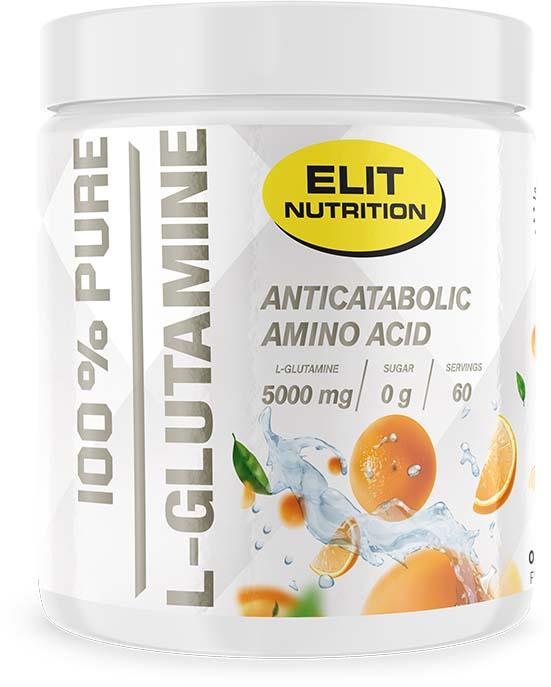 Elit Nutrition ELIT 100% Pure L-glutamine Orange 300g