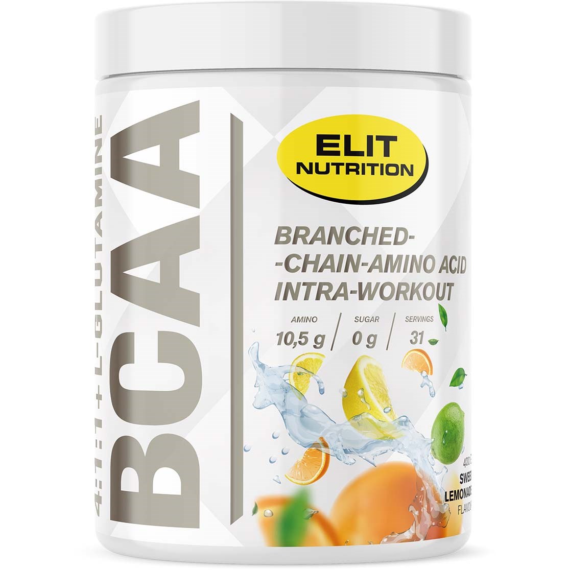 Elit Nutrition ELIT Bcaa 4:1:1 + L-glutamine Sweet Lemonade 400 g