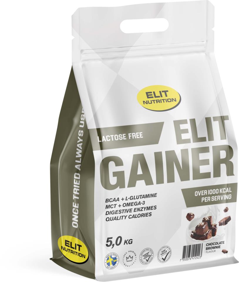 Elit Nutrition ELIT Gainer - lactose free Chocolate Brownie 5000g