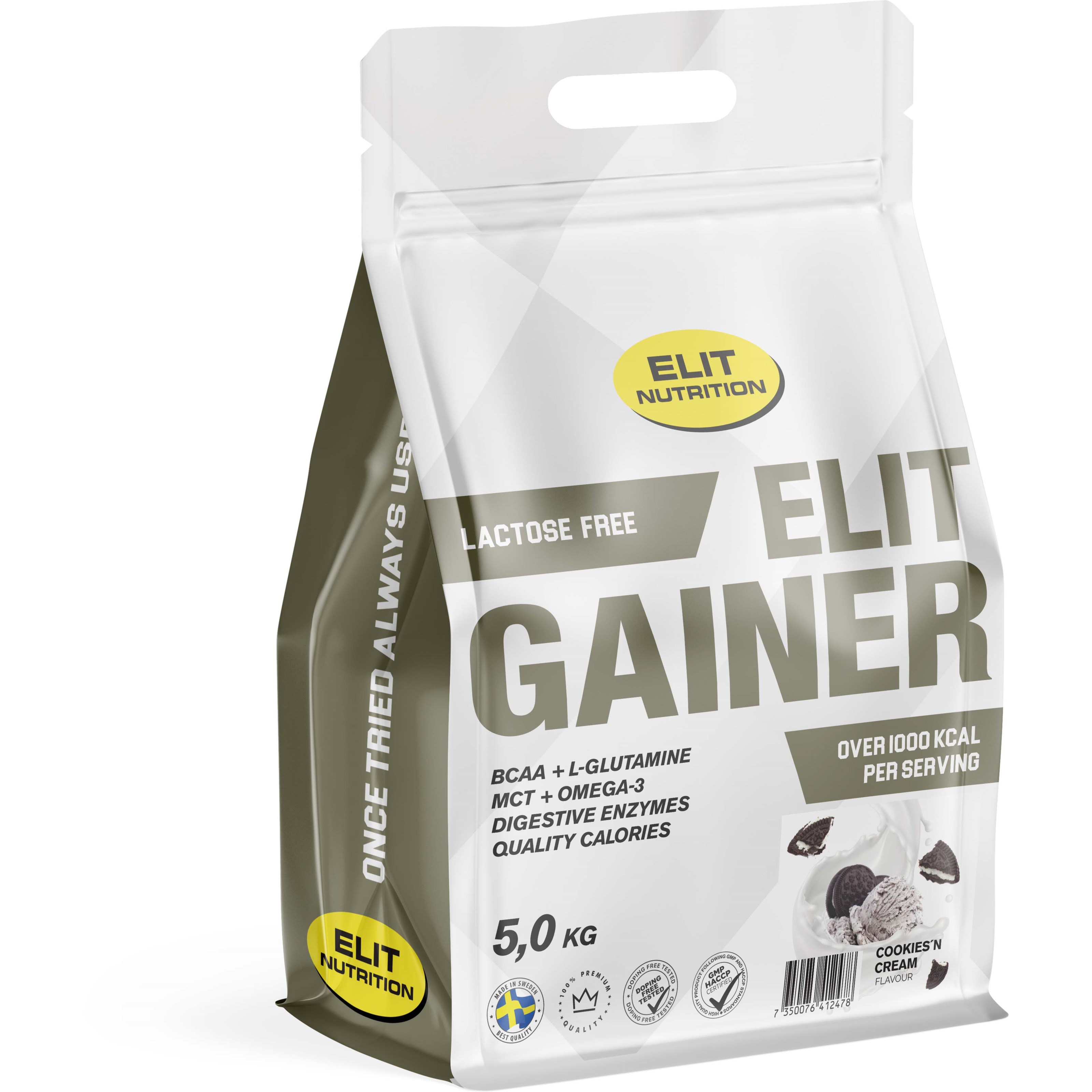 Elit Nutrition ELIT Gainer – lactose free Cookies ´n Cream 5000 g