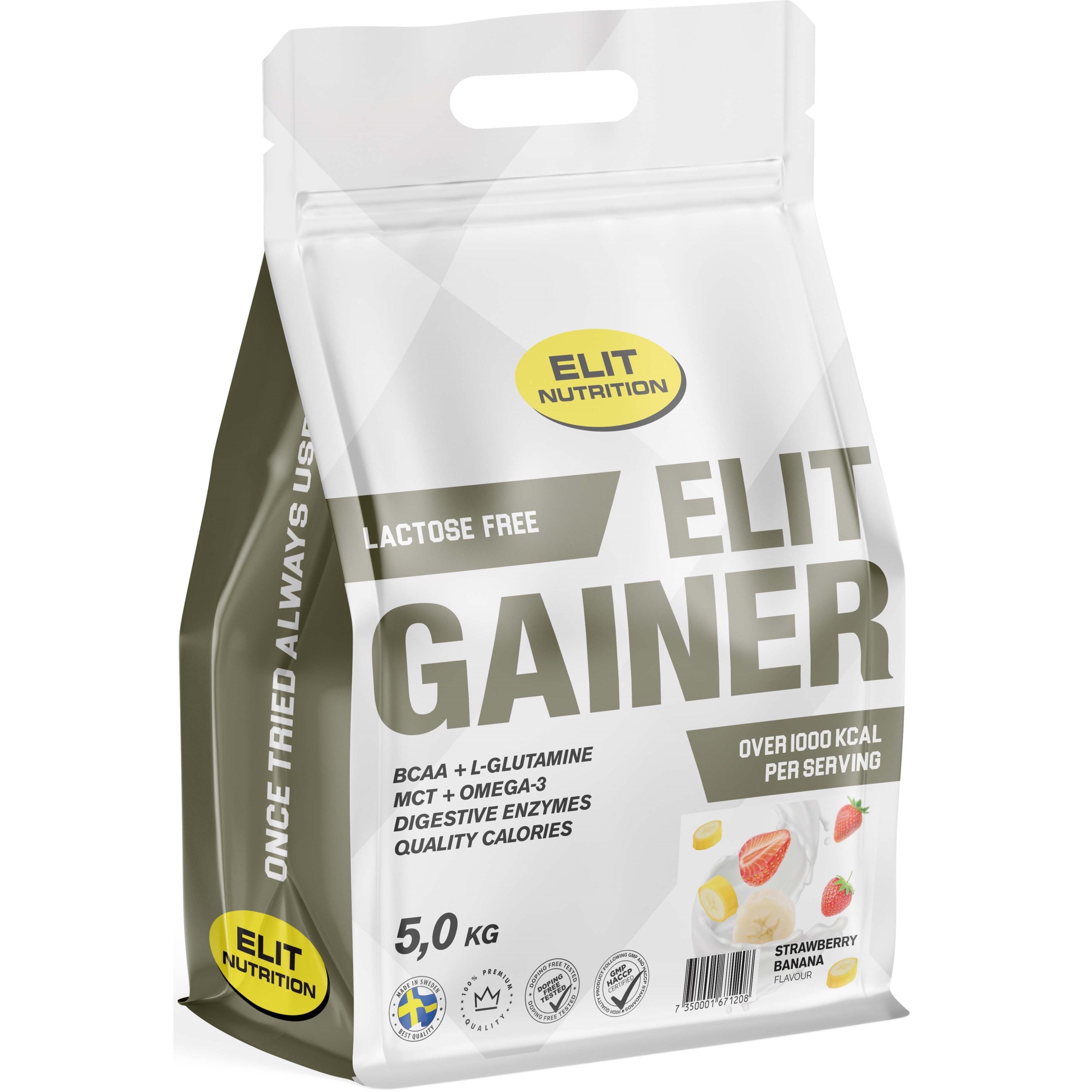 Elit Nutrition ELIT Gainer – lactose free Strawberry Banana 5000 g