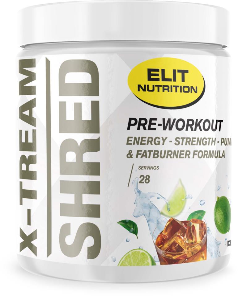 Elit Nutrition X-tream Shred PWO Ice Tea Lime 308g