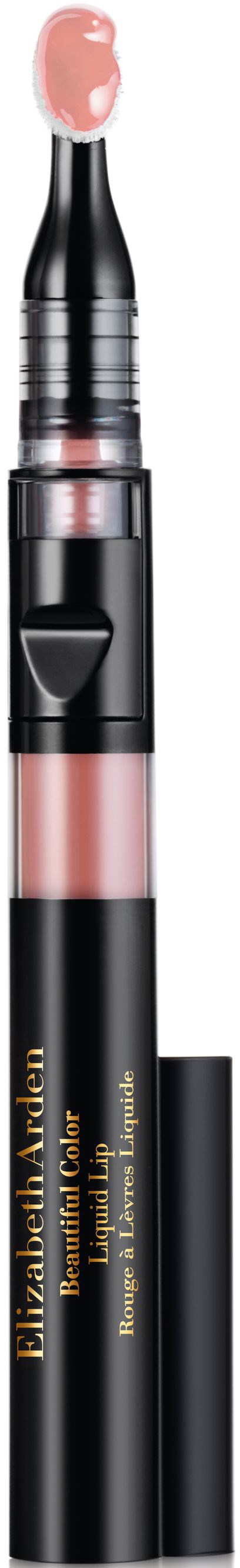 En svart och rosa makeuppenna med en ljus krämfärgad spets, märkt som highlighter.