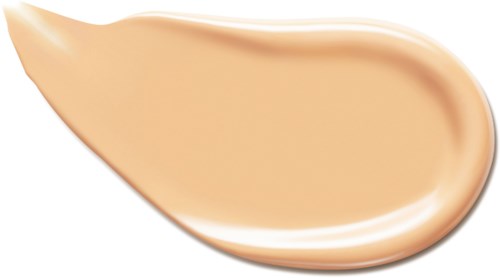 En tykk, lys beige krem med glatt, blank overflate, formet som en tåre eller lang oval.