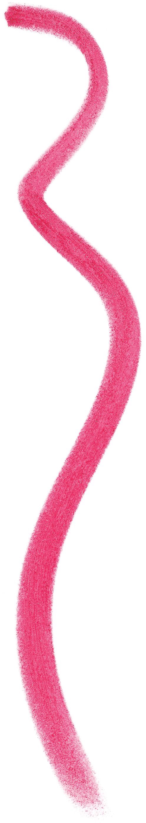 En rosa, vågig linje på svart och vitt bakgrund.