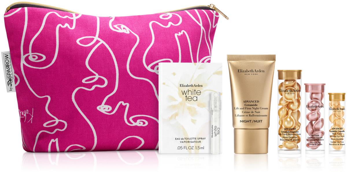 elizabeth arden new york pink bag