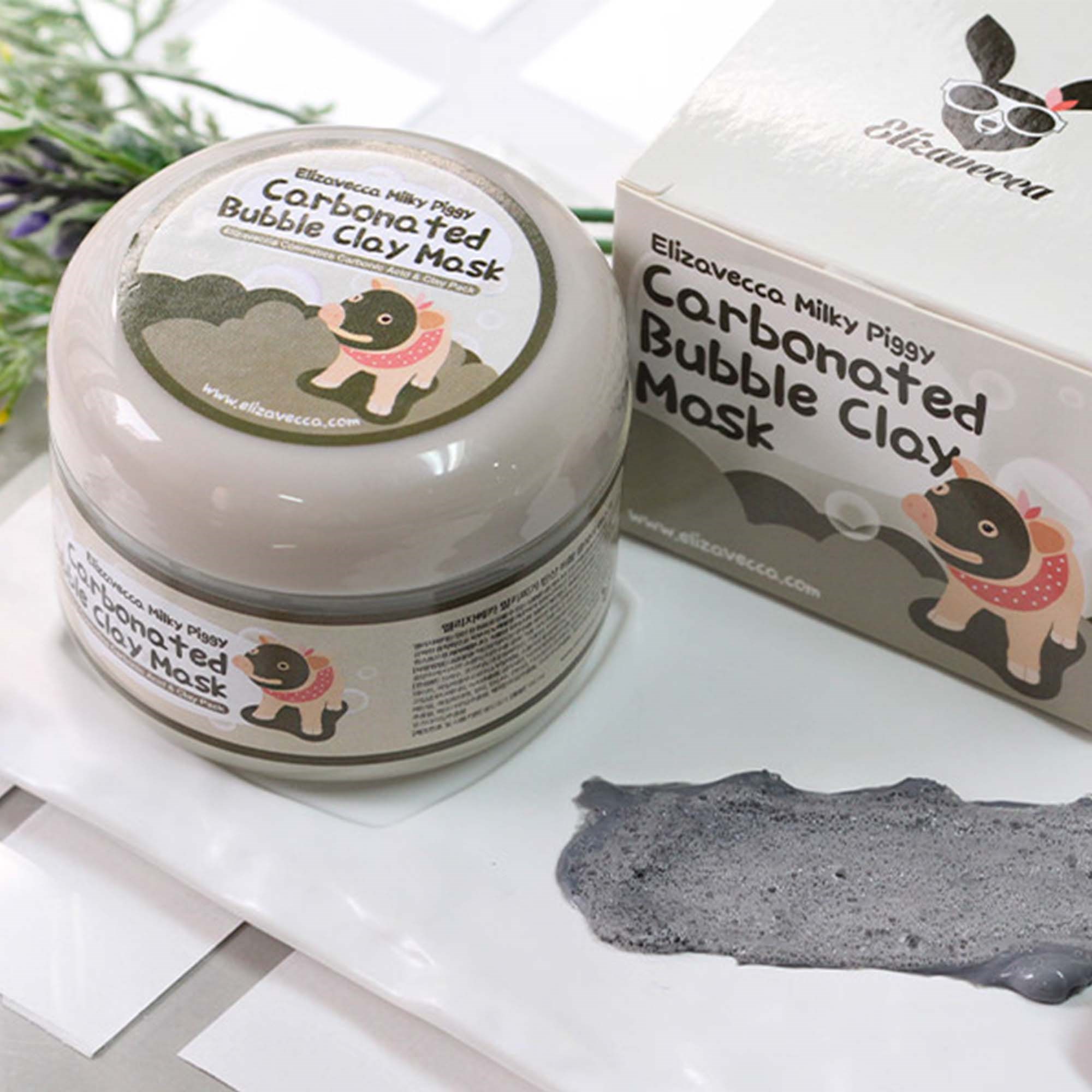 Elizavecca Milky Piggy Carbonated Bubble Clay Mask 100 ml (obrázok 3)