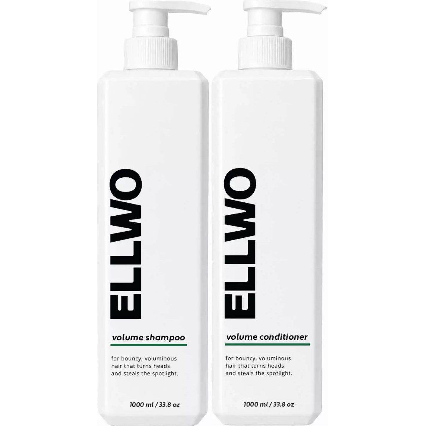 ELLWO Bundle Volume Shampoo 1000 ml & Conditioner 1000 ml