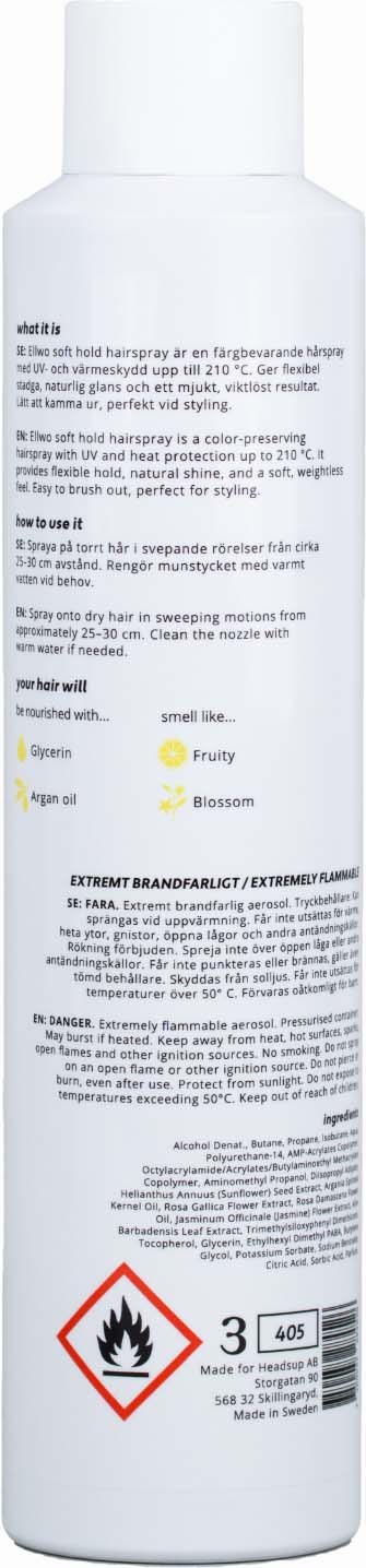 Ellwo Professional Soft Hold Hair Spray 300 ml