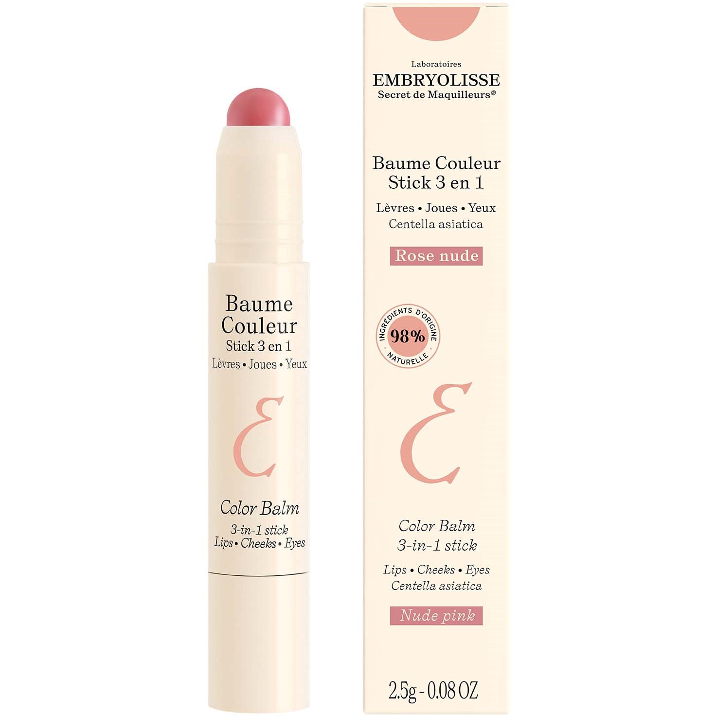 Embryolisse Artist's secret Color Balm 3-In-1 Stick Nude Pink