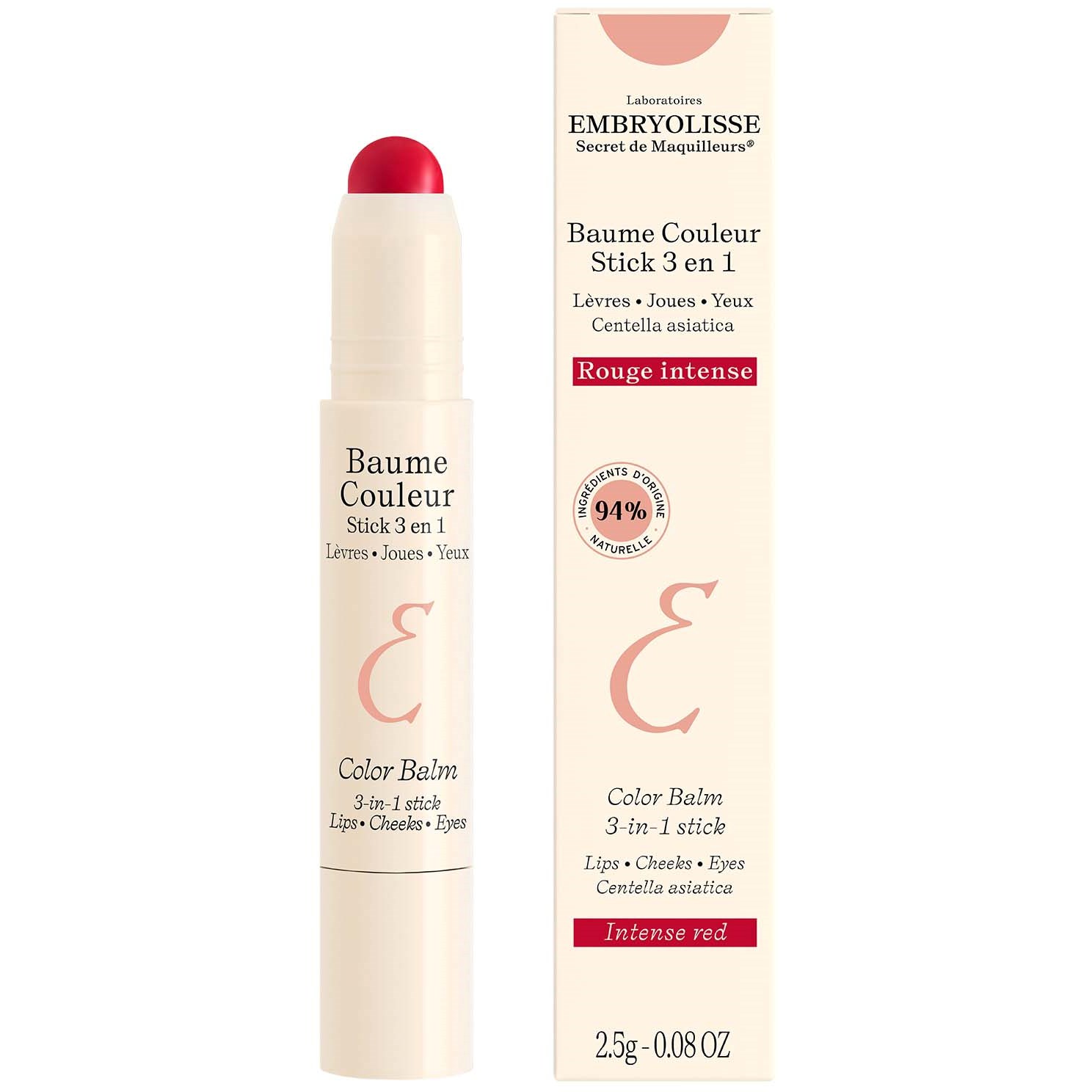 Embryolisse Color Balm 3-In-1 Stick Intense Red billede