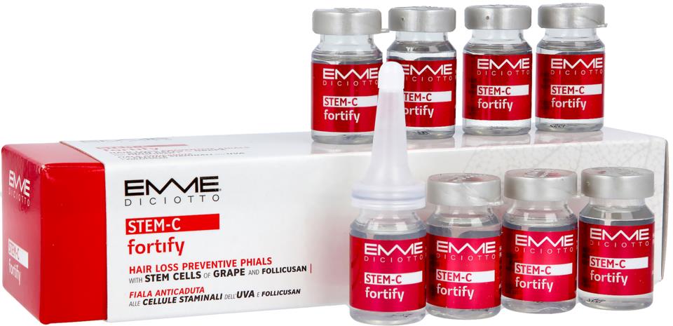 Emmediciotto STEM-C Fortify Hair Loss Preventive Phials 8 pa