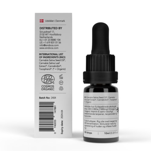 Endoca Raw Hamp Olie 15% 1500mg CBD 10 ml | lyko.com