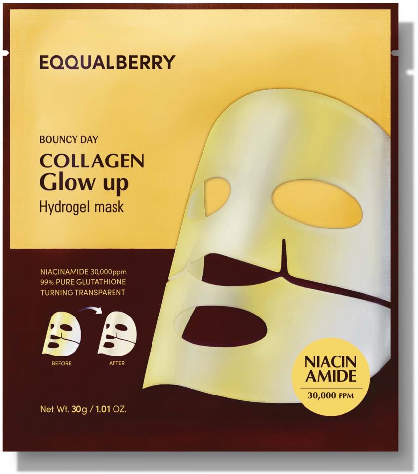 Eqqualberry Collagen Glow Up Hydrogel Mask 4 pcs Eqqualberry Collagen Glow Up Hydrogel Mask 4 pcs