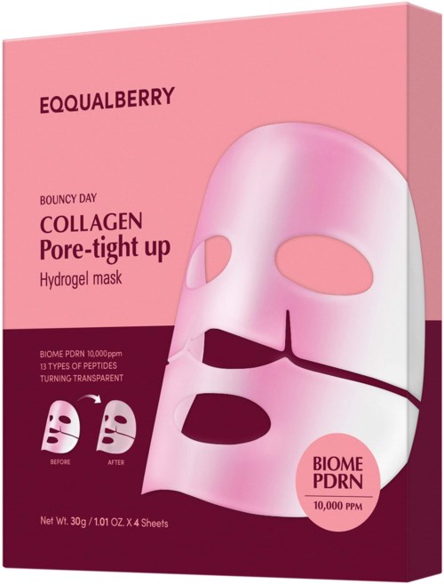 Eqqualberry Collagen Pore-Tight Up Hydrogel Mask 4 st