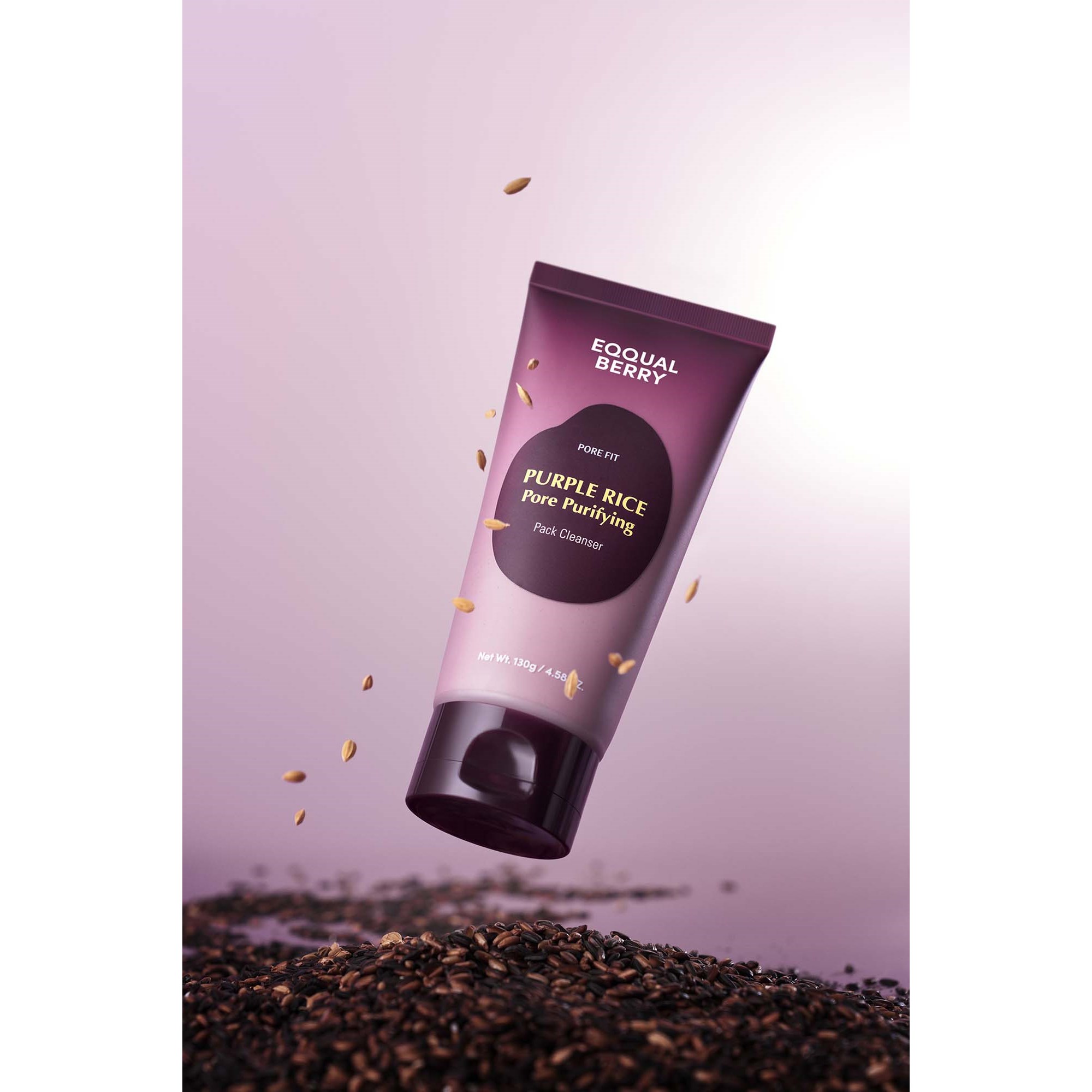 Eqqualberry Purple Rice Pore Purifying Pack Cleanser 130 g (obrázok 3)