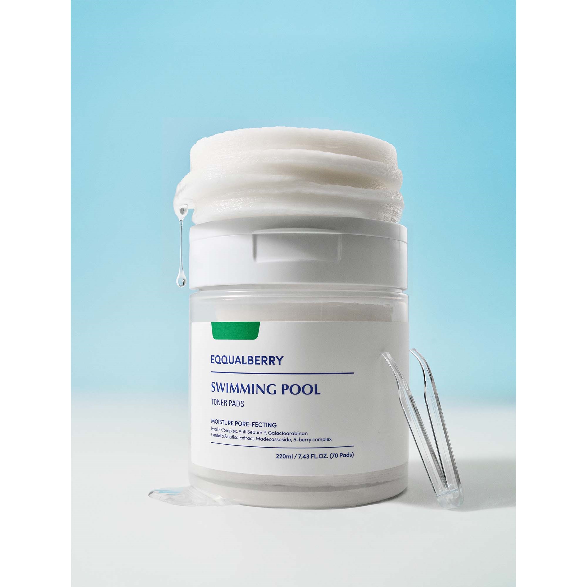 Eqqualberry Swimming Pool Toner Pads 220 ml (obrázok 3)