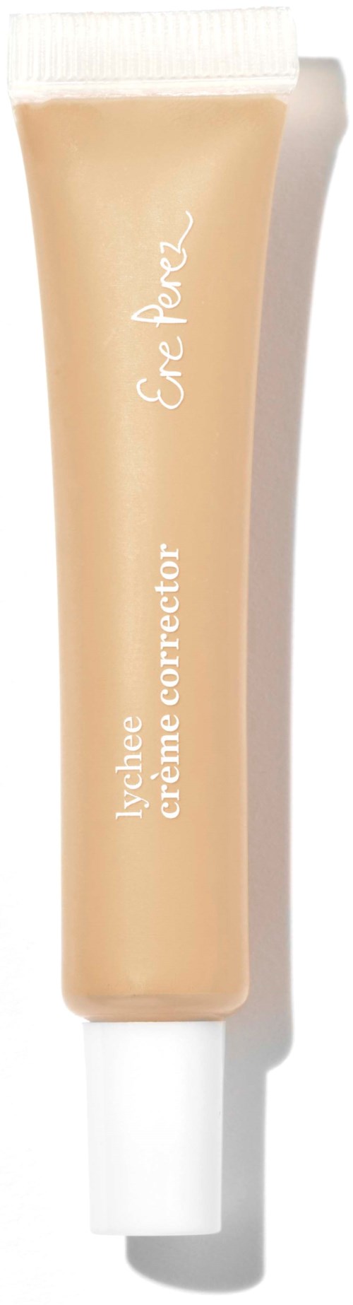 Tyylikäs beige putkilasi, jossa valkoinen korkki. Värinä "Secret Perfection" ja "Velvet Crème Corrector."