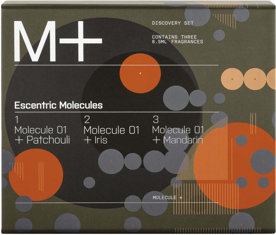 Escentric Molecules M+ Patchouli, Iris Mandarin Discovery Set 3 x 8,5 ml